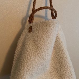 Urban Outfitters reversible bag Shearpa faux suede
